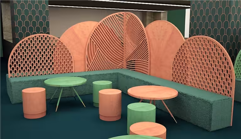 Detalle del Café Jade Serenity en la Feria Ambiente