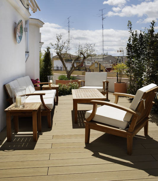 Terraza del atico de Rosales coleccion verora