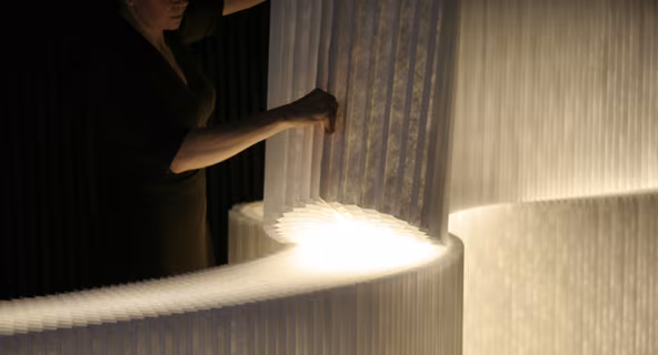 biombo moderno molo con luces LED