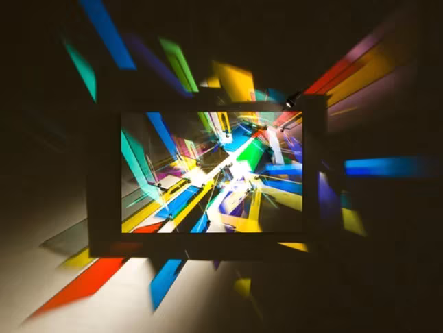 detalle de la instalación lightingpaints