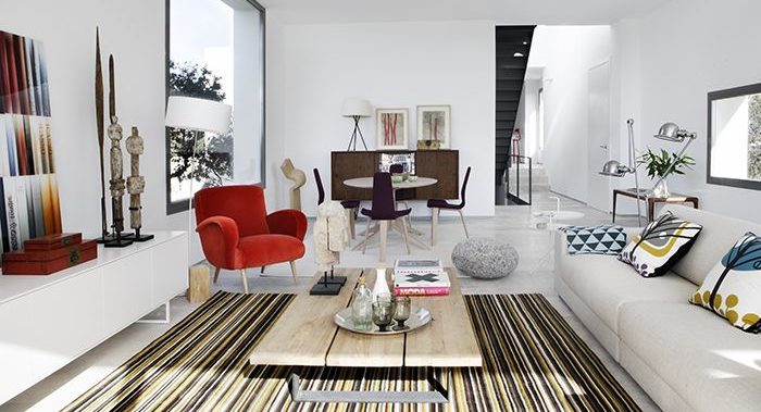 Detalle de proyecto de interiorismo Batavia con aparador clásico danés