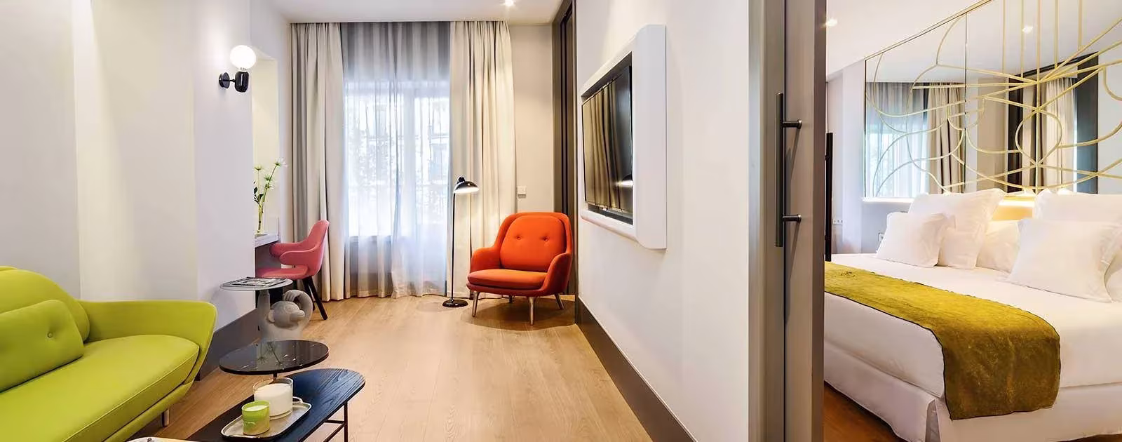 Detalle de la decoración del hotel torre barcelo en madrid