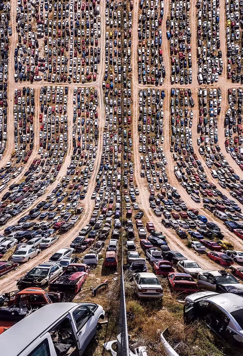 coches deformados imagen de