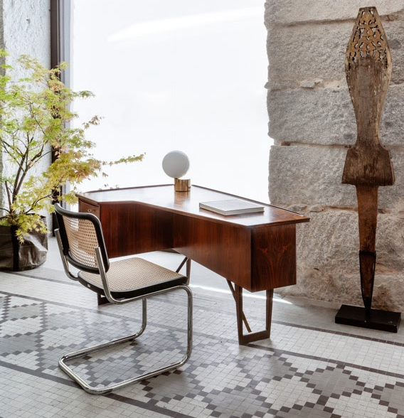 escritorio danés madera de palisandro Peter Lovig