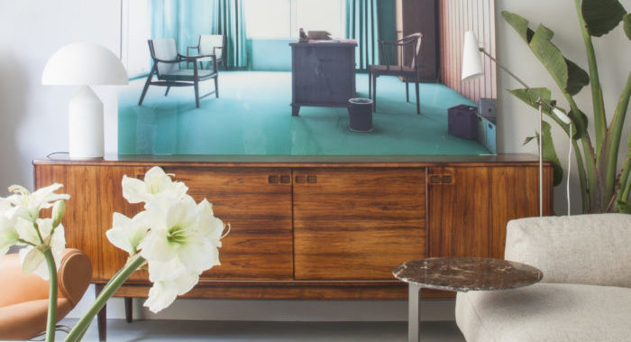 escritorio danés de madera de palisandro