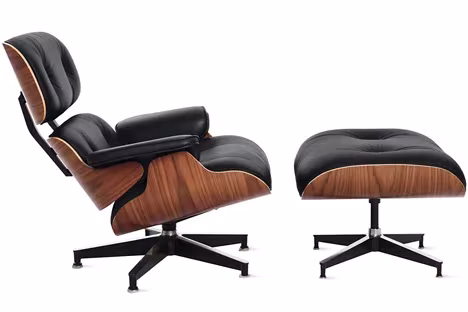 lounge chair 670 y otoman diseñada por los eames