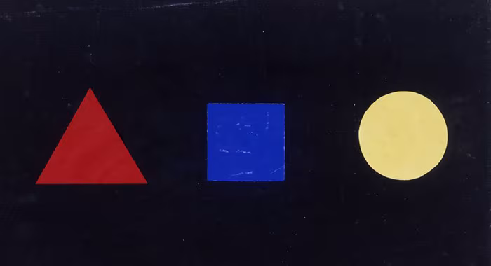 formas geométricas y colores primarios de la bauhaus