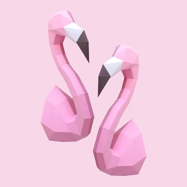 flamencos de papel