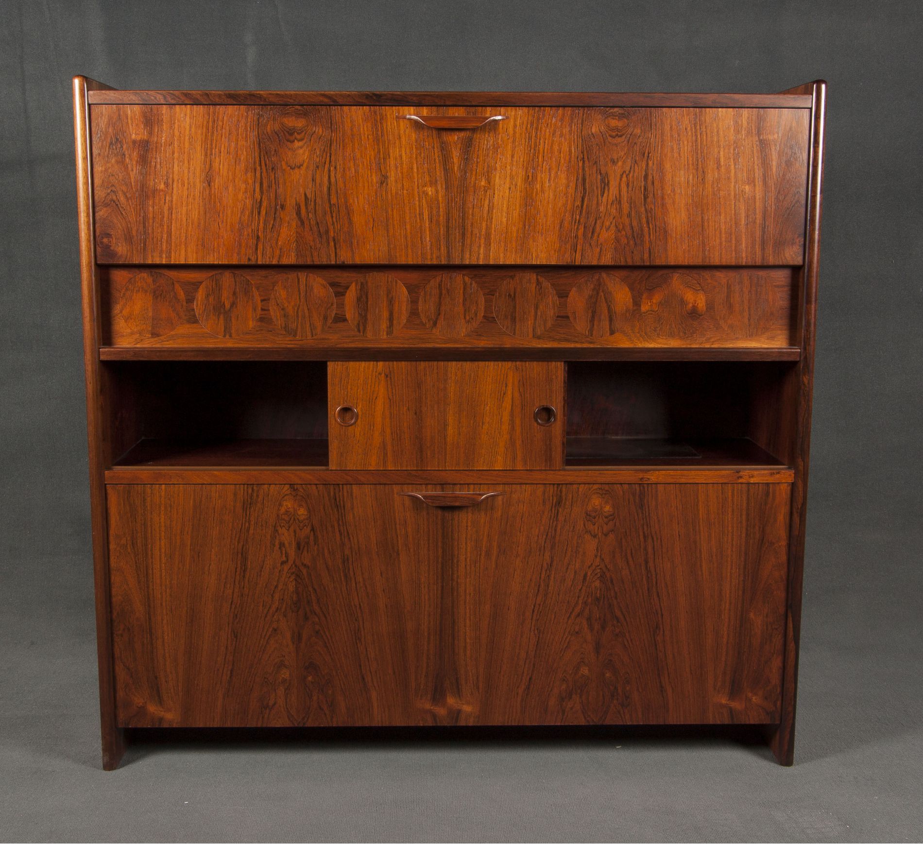 mueble bar danes en madera de palisandro original años 60