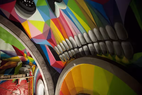 detalle rosa de los vientos asimétrica de okuda