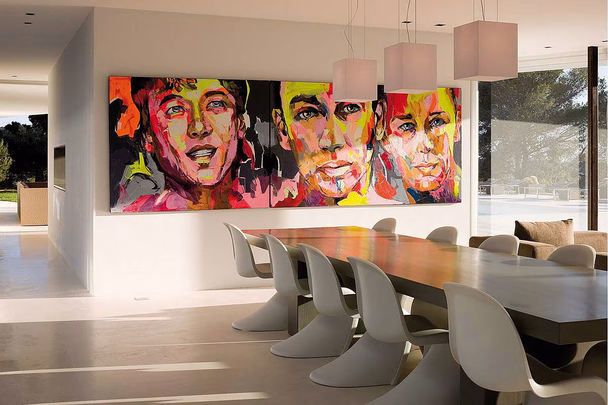 silla phanton de vitra en decoracion pop art