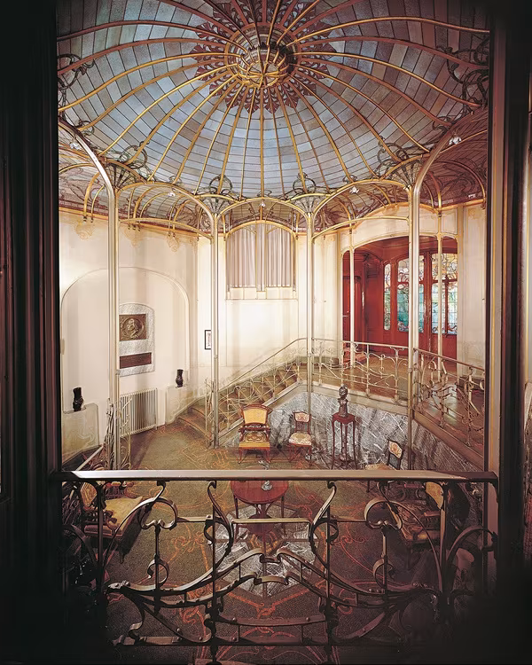 decoración interior art nouveau o modernismo
