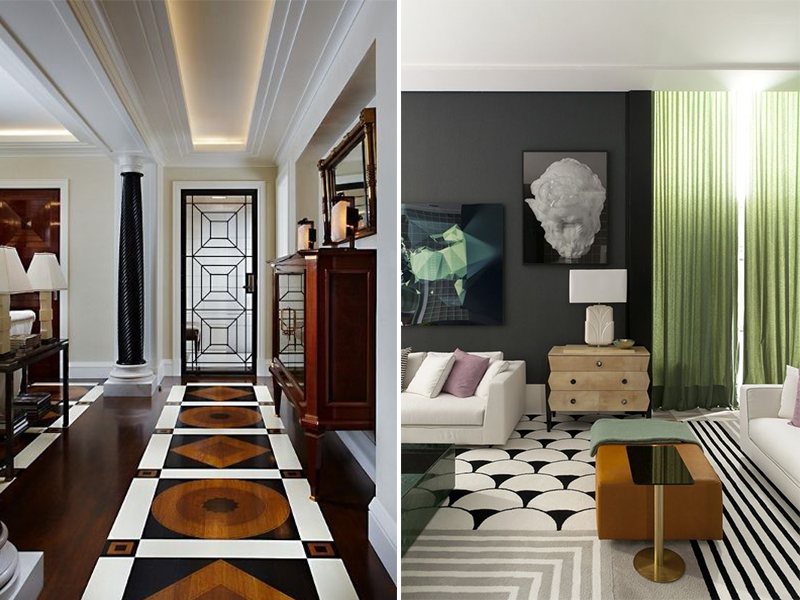 Detalles de decoración estilo Art Decó