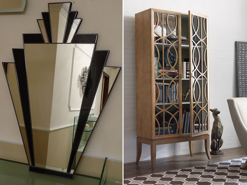 espejos y muebles ornamentados art decó