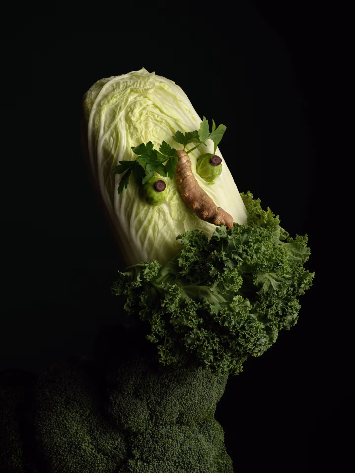obra con vegetales de carl klein