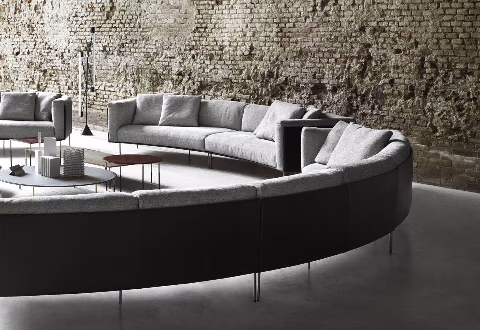 sofa curvo rod bean de living divani