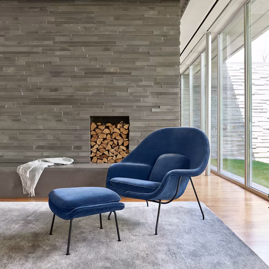 womb chair diseñada por eero saarinen