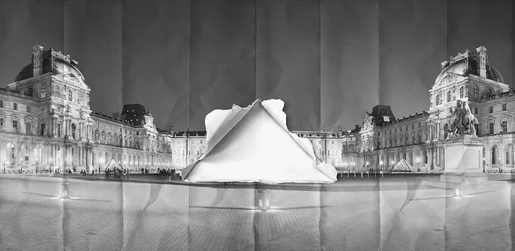 fotografía del louvre por jean rene