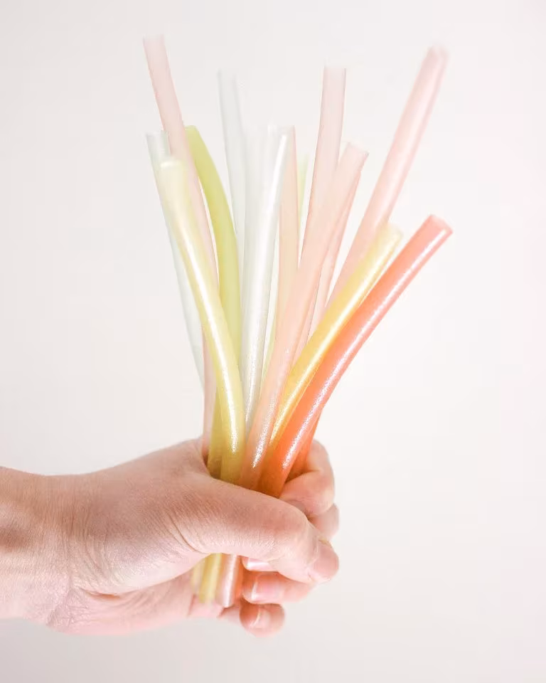 sustituto del plastico biodegradable de varios colores