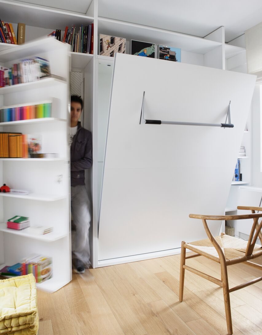 detalle de la cama en habitacion atico rosales